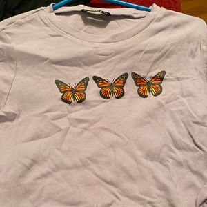 Shein XL purple crop top